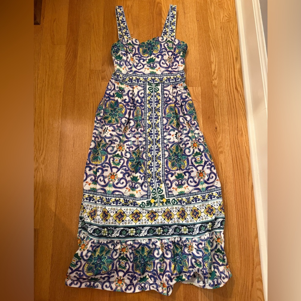 ANTONIO MELANI Multicolor Floral Midi Dress